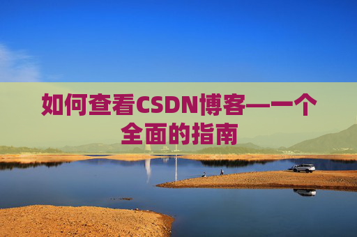 如何查看CSDN博客—一个全面的指南